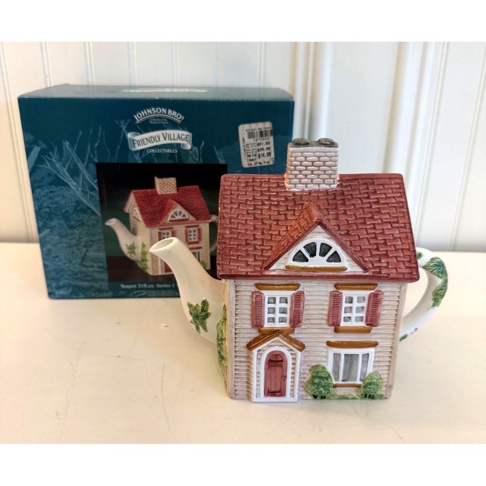 Johnson Bros Vintage English House Teapot From The Friendly Village